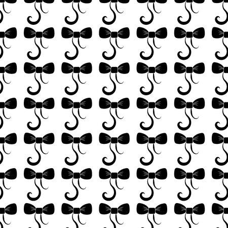 Contour ribbon bow design backgroundのイラスト素材