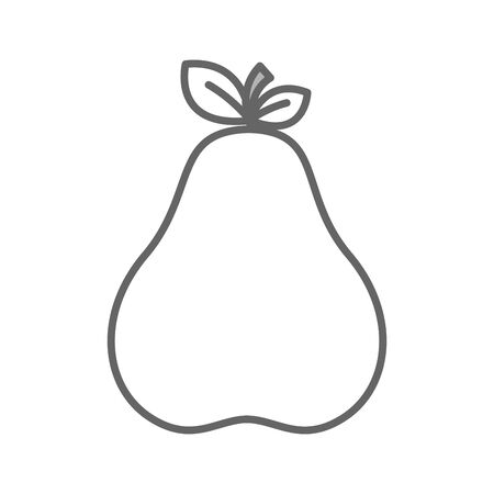 figure delicious pear fruit iconのイラスト素材
