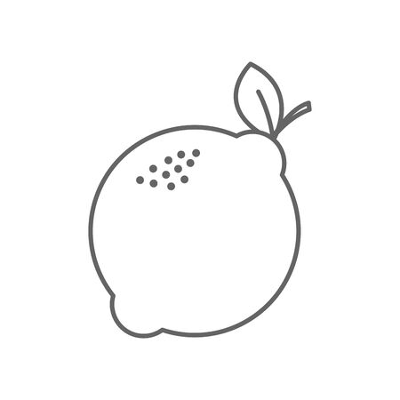 figure taste lemon vegetable iconのイラスト素材