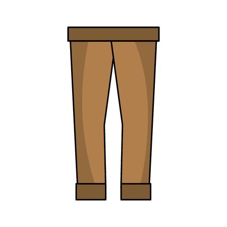 fashion man pants cloth styleのイラスト素材