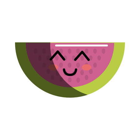 nice happy watermelon iconのイラスト素材