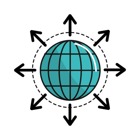 global internet digital service connectのイラスト素材