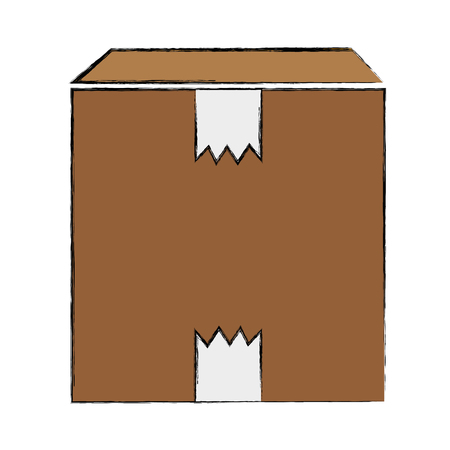 box pack close to delivery servicesのイラスト素材