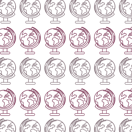 Earth planet desk tool decoration background.のイラスト素材
