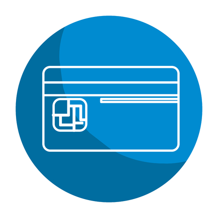 Emblem credit card to save money in the bank.のイラスト素材