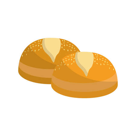 Delicious fresh bakery bread food.のイラスト素材