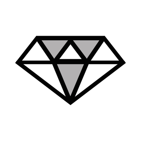 Line luxury diamond crystal gem.のイラスト素材