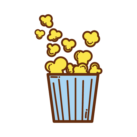 Popcorn food in the cinema movie eat.のイラスト素材