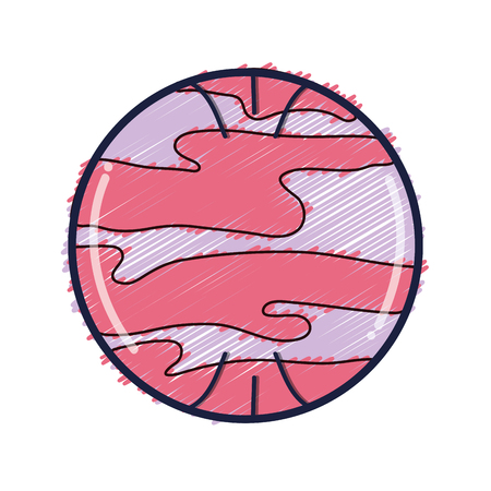 Venus planet in the galaxy space.のイラスト素材