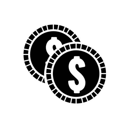 Silhouette metal coins money save.のイラスト素材
