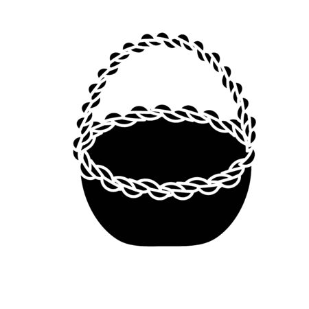 Contour beautiful hamper to save food celebration.のイラスト素材