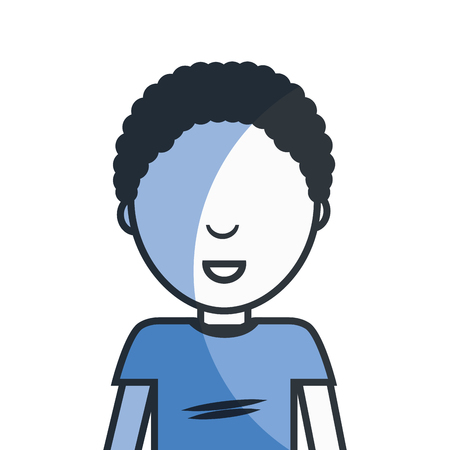 man with shirt casual clothのイラスト素材