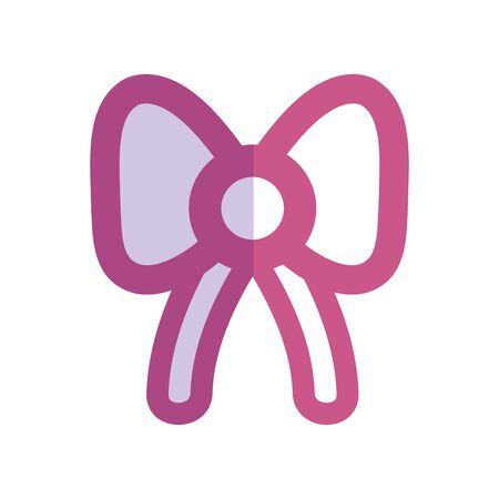 silhouette ribbon bow to decoration gift presentのイラスト素材