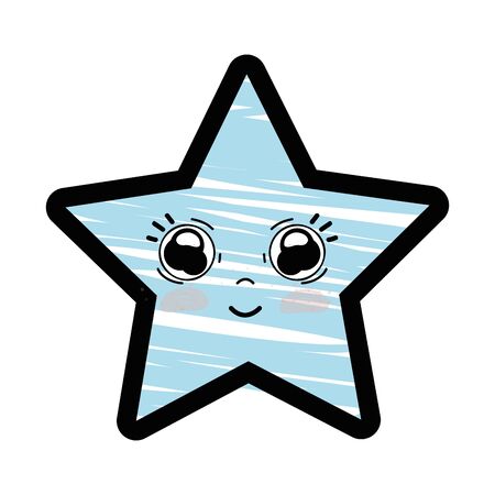 happy and cute star designのイラスト素材