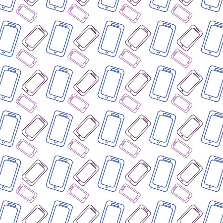 silhouette cellphone technology business communication backgroundのイラスト素材