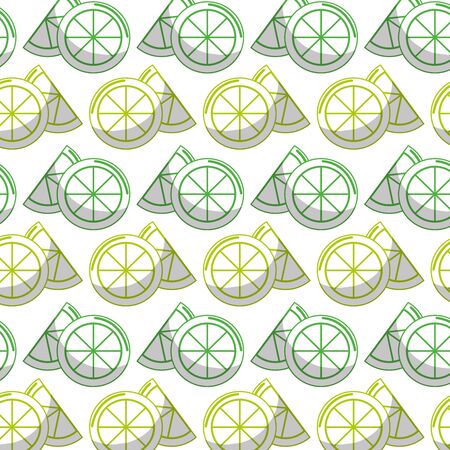 delicious lemon slice and piece fruit background stockのイラスト素材