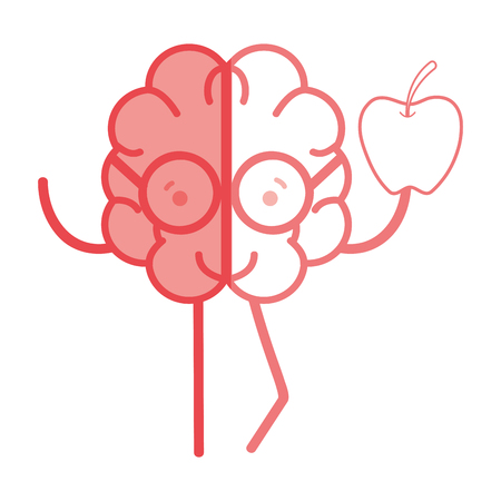 icon adorable kawaii brain with a lot of diamondのイラスト素材