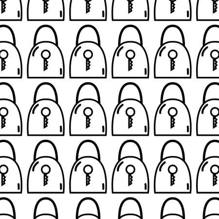 figure padlock security tool service background, vector illustrationのイラスト素材
