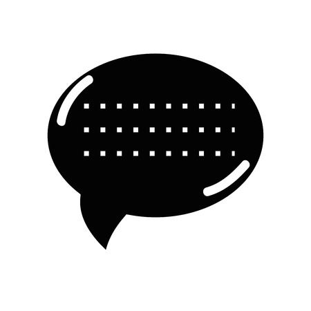 chat bubble communication message, vector illustrationのイラスト素材