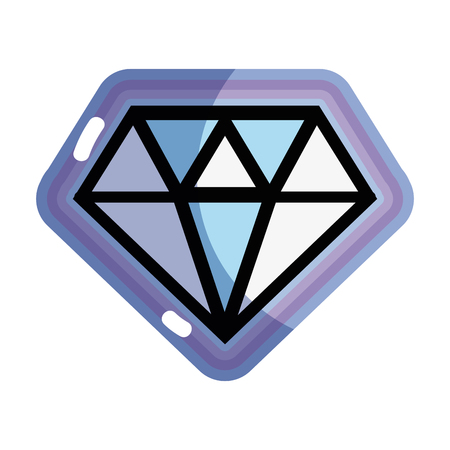 cute diamond luxury accessory gem, vector illustrationのイラスト素材