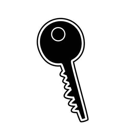 contour key to protect important informationのイラスト素材