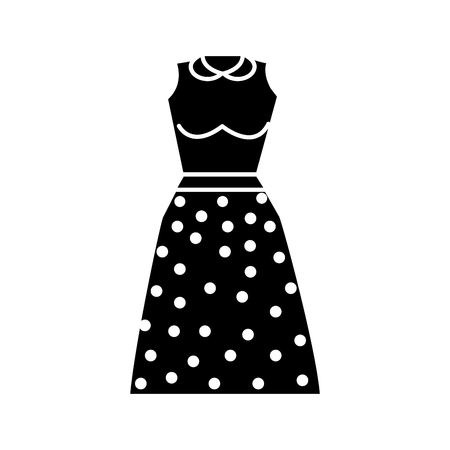 contour casual blouse and skirt wear styleのイラスト素材