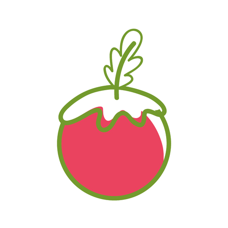 Red healthy tomato vegetable iconのイラスト素材