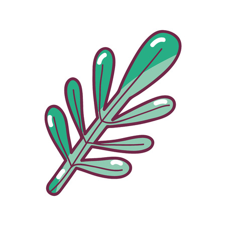 nice organic leaf plantのイラスト素材