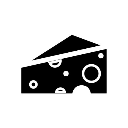 Contour delicious cheese food iconのイラスト素材