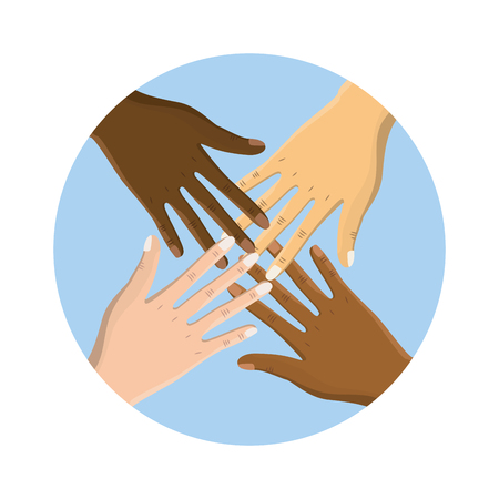 hands near celebrating special day, vector illustrationのイラスト素材