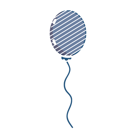 cute balloon with figures decoration designのイラスト素材