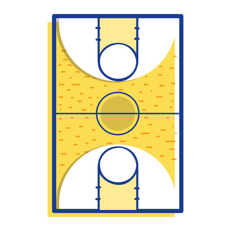 basketball sport field to play competitionのイラスト素材