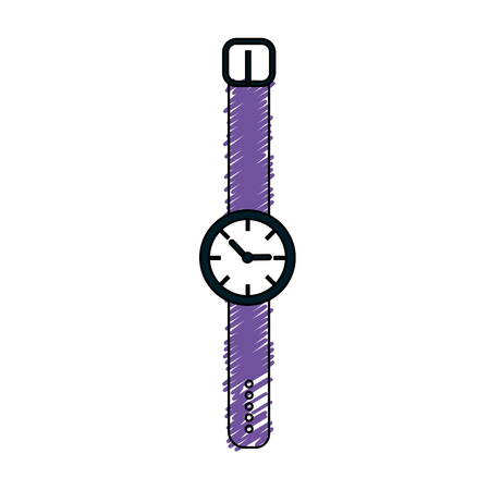 nice watch to know the time of day, vector illustrationのイラスト素材