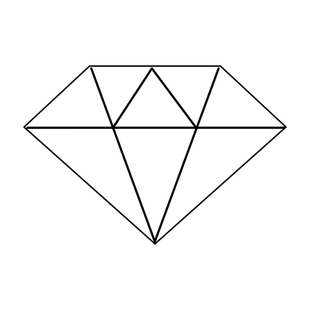 line beautiful gem diamond to luxury useのイラスト素材