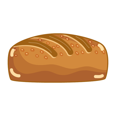 delicious fresh bakery bread food, vector illustrationのイラスト素材