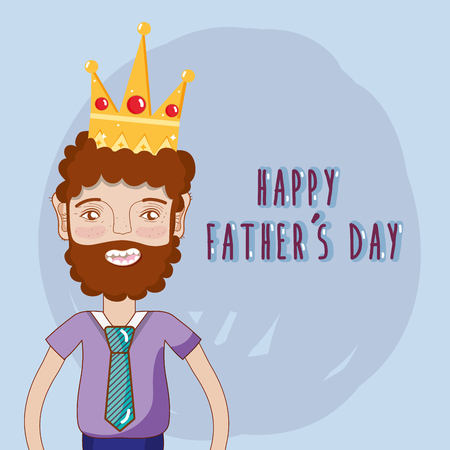 good man celebrating father day, vector illustrationのイラスト素材