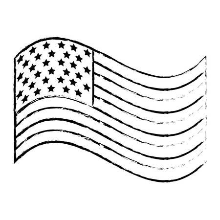 figure usa flag to celebrate holiday patrioticのイラスト素材