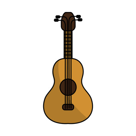 acoustic guitar instrument to playのイラスト素材
