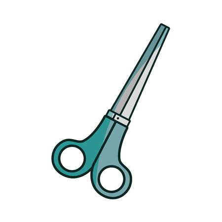 medical scissors to urgency clinical operationのイラスト素材