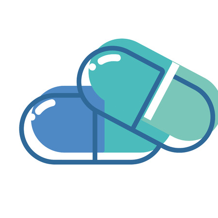 pills treatment pharmaceutical medication to care bodyのイラスト素材