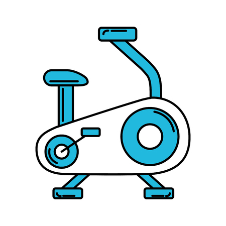 bike machine to do exercise and healthy lifestyle vector illustrationのイラスト素材