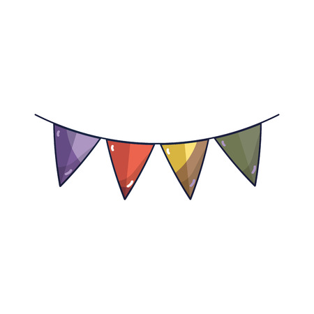 Flags party decoration design.のイラスト素材