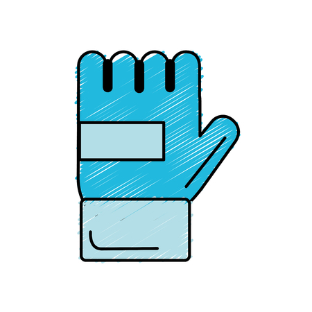 sport glove to practice exercide vector illustrtionのイラスト素材