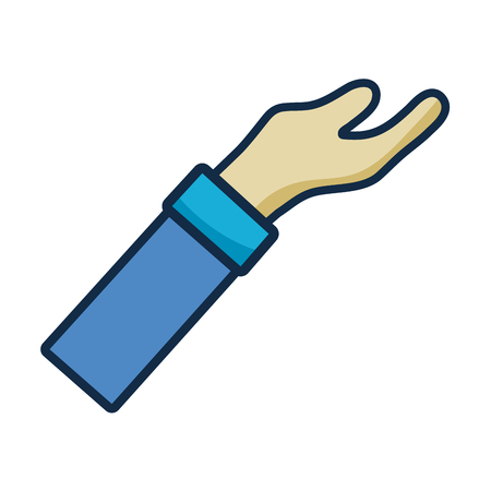 man arm hand up iconのイラスト素材