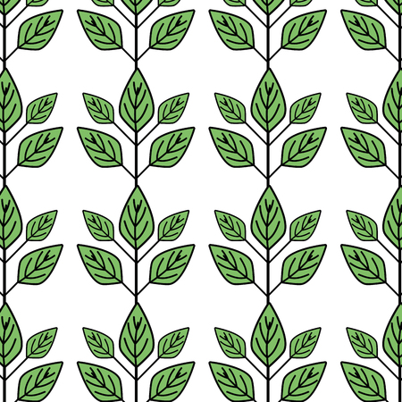 ecology plants with leaves icon backgroundのイラスト素材