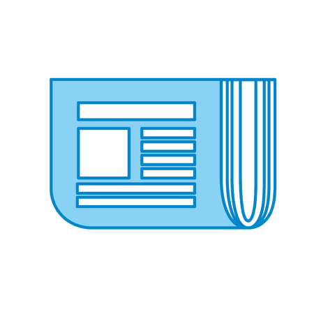 newspaper with important medium informationのイラスト素材