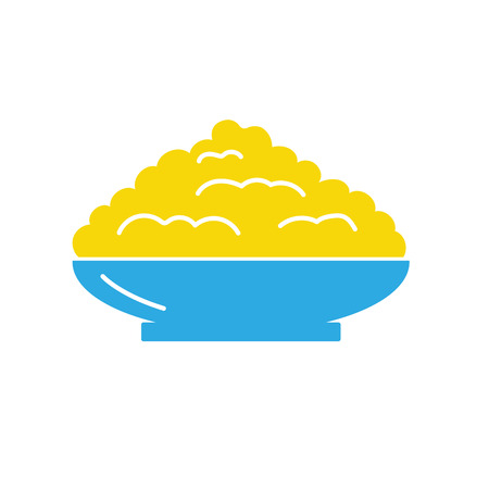 organic flour with natural ingredient and protein vector illustrationのイラスト素材