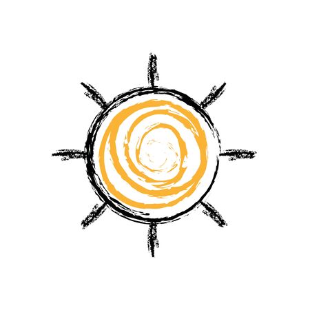 sun and hot natural weatherのイラスト素材