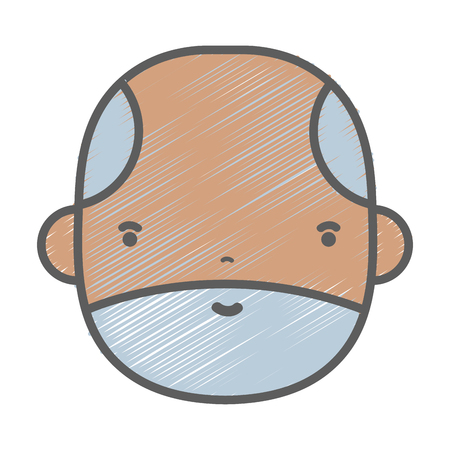 nice businessman face to kawaii avatarのイラスト素材