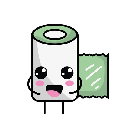 kawaii cute happy gauze medical toolのイラスト素材